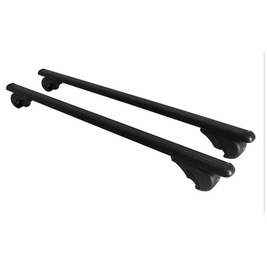 Багажник за BMW X3 5d (E83 - railing) (2003-->2011) ALU REILING BLACK