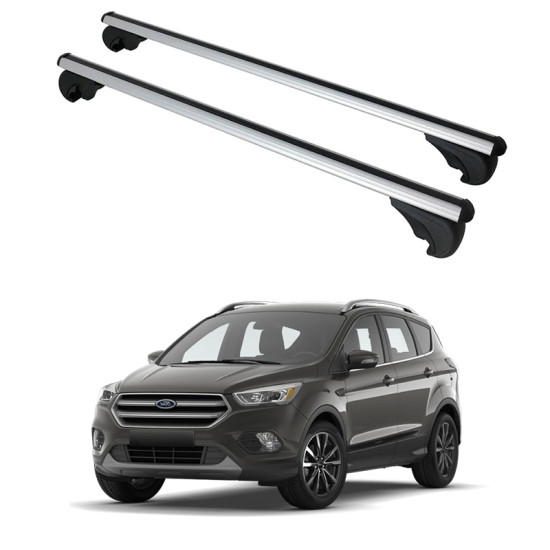 Багажник за Ford Kuga 5d (II - railing) (2012-->2019) ALU REILING