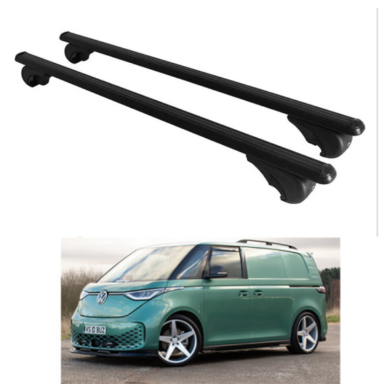 БАГАЖНИК ЗА Volkswagen ID.Buzz 5d (railing) (2022-->) ALU REILING BLACK