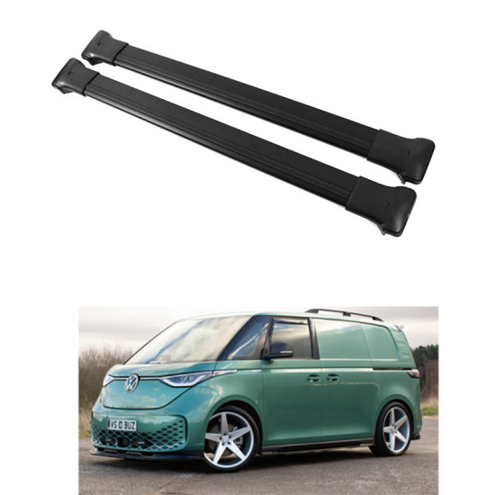 БАГАЖНИК ЗА Volkswagen ID.Buzz 5d (railing) (2022-->) AERO BLACK