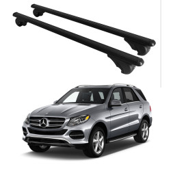 Багажник за Mercedes Clase GLE 5d (W166 - railing) (2015-->2019) ALU REILING BLACK