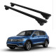 БАГАЖНИК ЗА Volkswagen Tiguan 5d (II - railing) (2016-->2024) ALU REILING BLACK