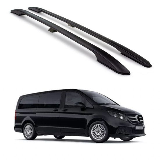 НАДЛЪЖНИ ГРЕДИ РЕЙЛИНГИ ЧЕРНИ Mercedes Clase V L1H1/compact (W447) (2014-->)