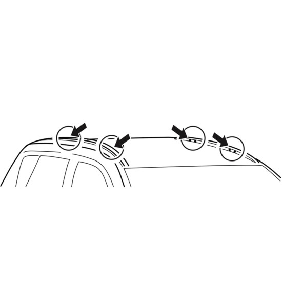Багажник за Nissan X-Trail 5d (IV/T33 - integrated railing) (2022-->) AERO BAR
