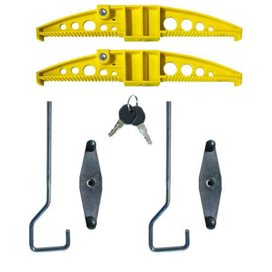 СКОБА ЗА МОНТАЖ НА СТЪЛБИ 2 БРОЯ LADDER CLAMP