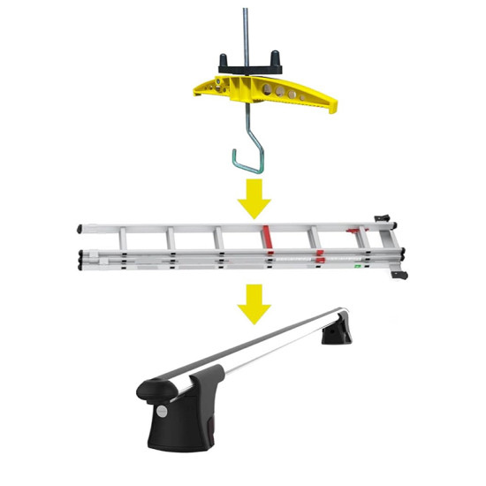 СКОБА ЗА МОНТАЖ НА СТЪЛБИ 2 БРОЯ LADDER CLAMP