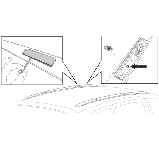 Багажник за Toyota Avensis Wagon/Cross Sport (III/T270 - fixpoint) (2009-->2019) AERO BAR