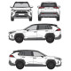 Багажник за Toyota RAV4 5d (V/XA50 - integrated railing) (2018-->) AERO BAR